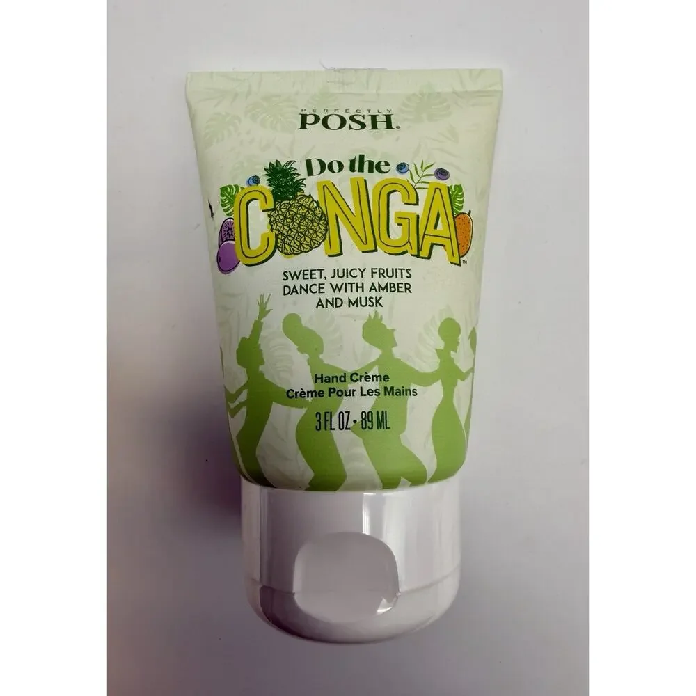 Qty 3 - Perfectly Posh - DO THE CONGA - Big Fat Yummy Hand Creme 3 Fl oz Cream